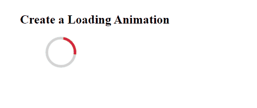 Create Loading Animation with CSS