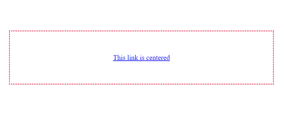 Center links with CSS grids