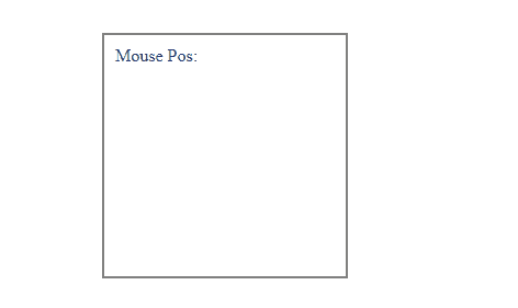 Get the mouse position relative to an element with JavaScript
