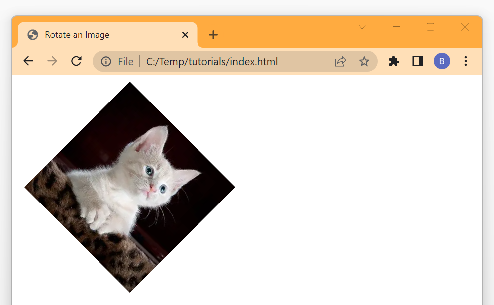 Rotate an Image with CSS